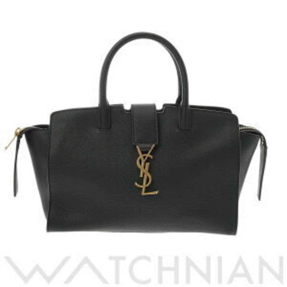 Saint Laurent Downtown Baby Bag Black Grain Leather Handbag